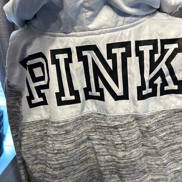PINK Victoria’s Secret Track Jacket Hoodie Pullover Quarter Zip​​ - Picture 9 of 10